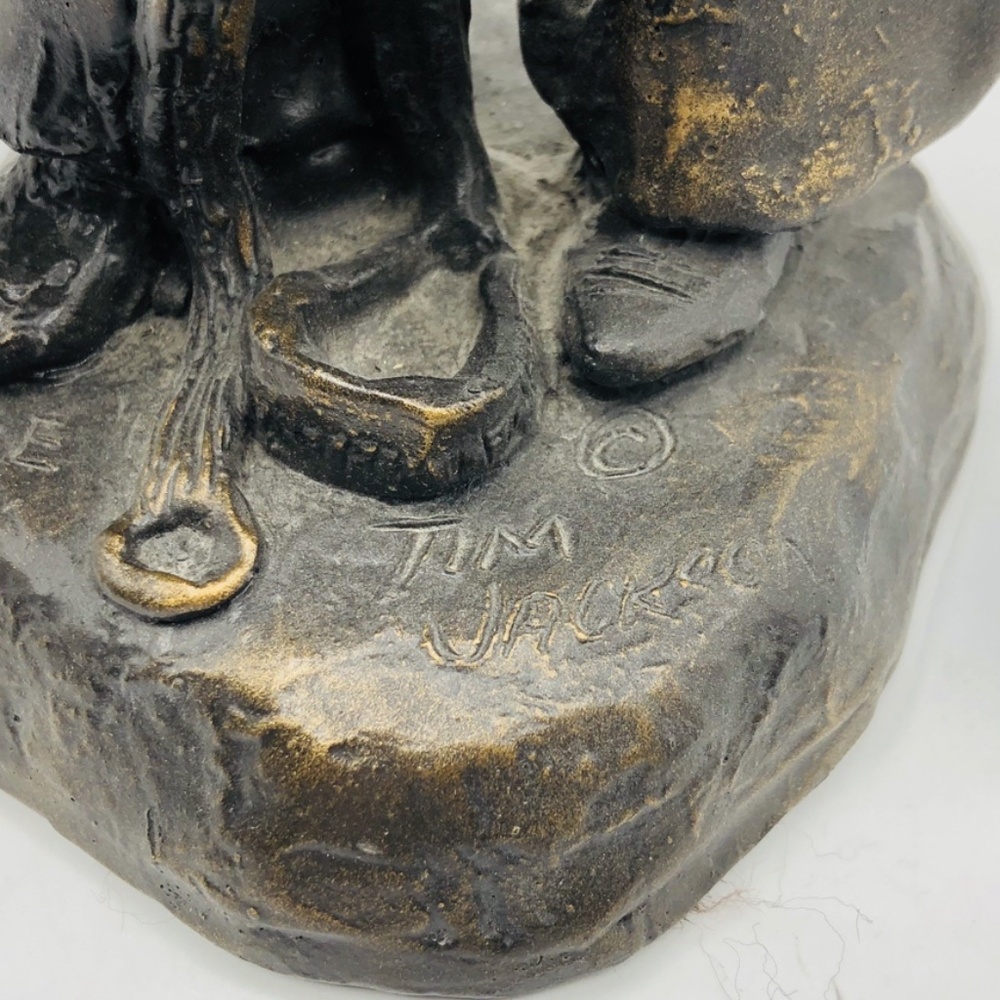 Vintage Tim Jackson Sculpture Cowboy Figure Western Figurine Collectible Decor - Picture 16 of 16